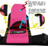 HolsterDb1KD-Rose Massage Bottle Bag Massage Therapist Holster Massage Lotion Holster Massage Oil Red