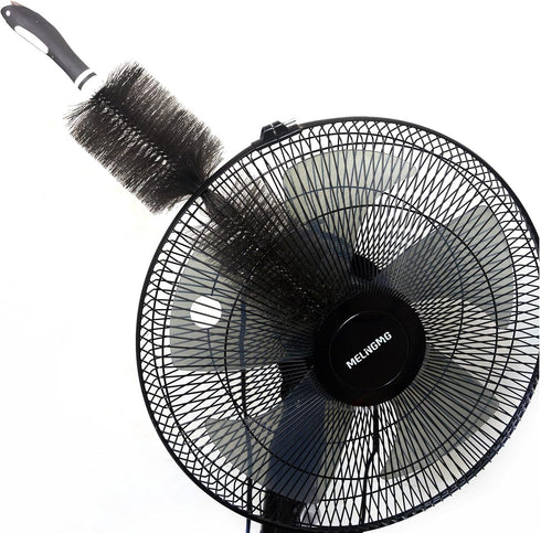Fan Duster Cleaner Brush, Bendable Cleaning Brush for Tower Fans, Floor Fans, and Blinds, Gray