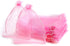 Volanic Sheer Drawstring Organza Gift Bag Jewelry Pouch, 6X9 Inch (17X23 CM), Party Wedding Favor Candy Mini Bottle