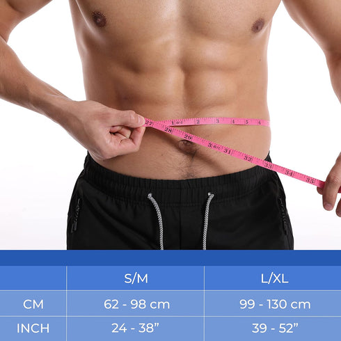 Umbilical Hernia Belt for Men and Women, Premium Compression Pad for Pain Relief and Prevention of Surgery (S/M)