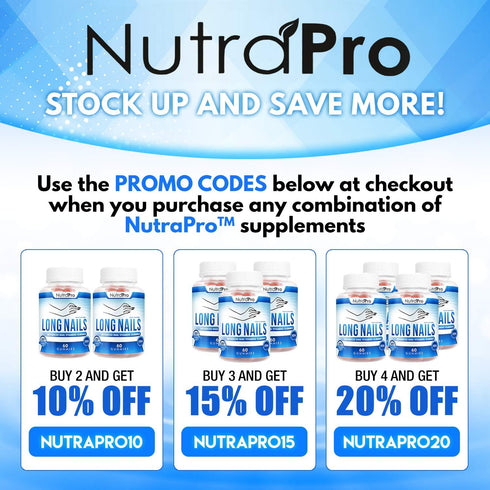 NutraPro Nail Growth Vitamins, Stronger Nail Supplement Gummies with Biotin and Collagen