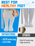 Orthostride 3 Wide Diabetic Socks for Men Women Plus Size, Extra Long Edema Sock with Thickened Sole, Non-Binding Loose