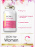 Carlyle Iron for Women 65mg | 300 Coated Tablets | Vegetarian, Non-GMO & Gluten Free Supplement