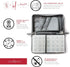 LeanTravel Pill Case Organizer for Travel with Passport Wallet, Grey, Extra Large for 7 to 28 Day Travel