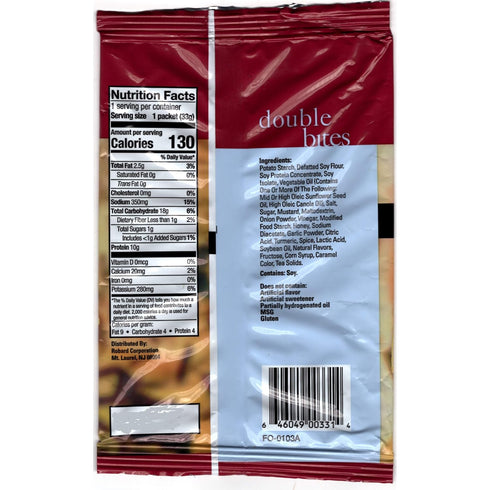 Weight Loss Systems - Honey Mustard Double Bites, High Protein Snack, Low Calorie, Gluten Free, 7 Bags