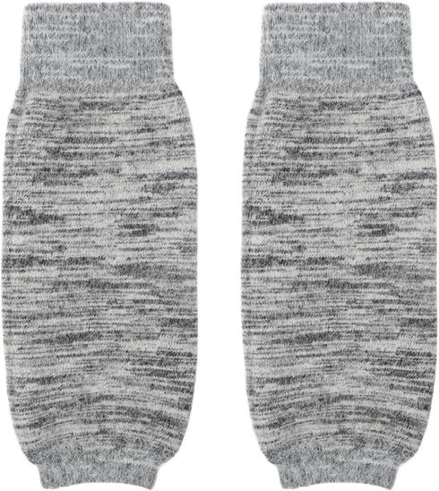 Winter Wool Knee Warmers - Plush Cashmere Lined Leg Sleeves for Women