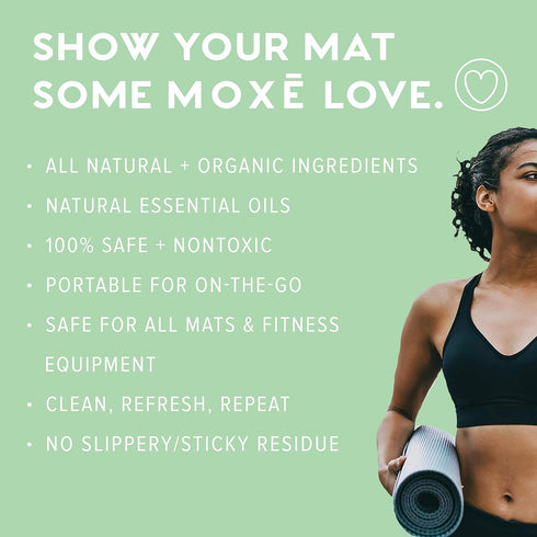 MOXE Yoga Mat Cleaner, 4 Ounces (Lavender Chamomile & Rosemary Lemon)