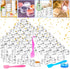 MotBach 100 Pcs 5g Empty Plastic Containers, Mini Makeup Sample Jars with Clear Lids and Mini Spatulas