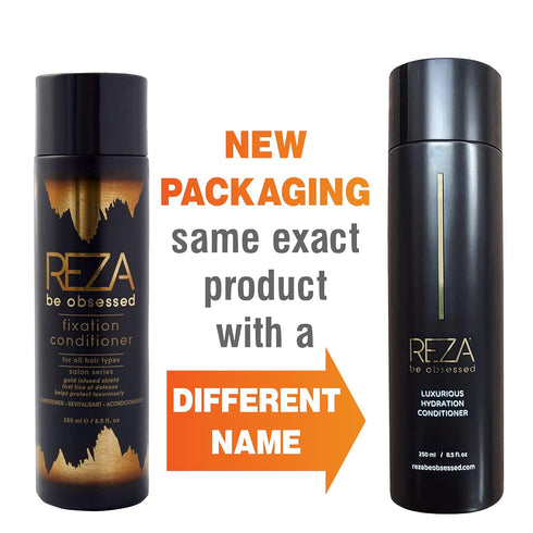 Reza Fixation Conditioner, Luxury Deep Conditioning Hair Care for Smooth, Shiny Hair, 8.5 Fl. Oz.
