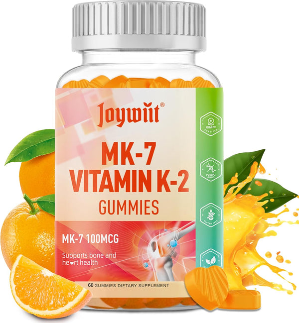 Vitamin K2 MK-7 Gummies 100mcg, Extra Strength K2 Vitamin Supplement for Bone