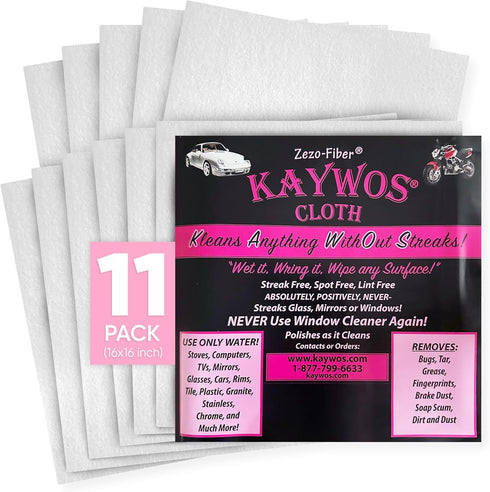 Kaywos Zezo-Fiber Microfiber Cleaning Cloth - Highly Absorbent Premium Towels for Cars, Kitchen,