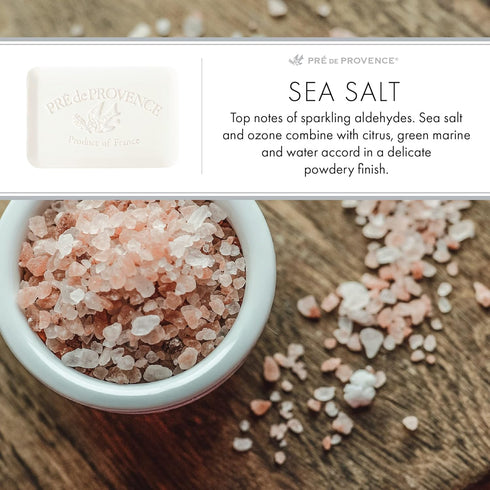 Pre de Provence Artisanal Soap Bar, Natural French Skincare, Enriched with Organic Shea Butter, Sea Salt, 5.3 Ounce