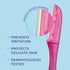 Schick Hydro Silk Touch-Up Dermaplaning Tool, 3ct, Precision Cover, Face Razors for Women, Peach Fuzz Remover