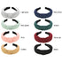 Maxdot 8 Pieces Knotted Wide Turban Headbands for Women, Elastic Hair Bands, Hair Accessories for Girls