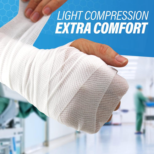 Gauze Bandages – 36 Rolls - Premium First Aid Supplies, Flexible, Stretchable, Breathable, 4” x 4.1 Yards