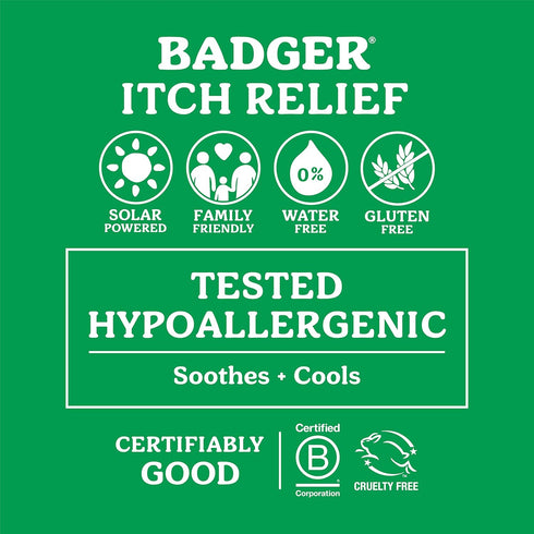 Badger Mosquito Bite Itch Relief, Organic Afterbite Treatment, Anti Itch Cream, Travel Stick, 0.6 oz
