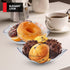32oz Clear Plastic Serving Bowls (4 Pack), Medium Square Buffet Containers for Chips, Snacks, Mints, Salad Bar, Party