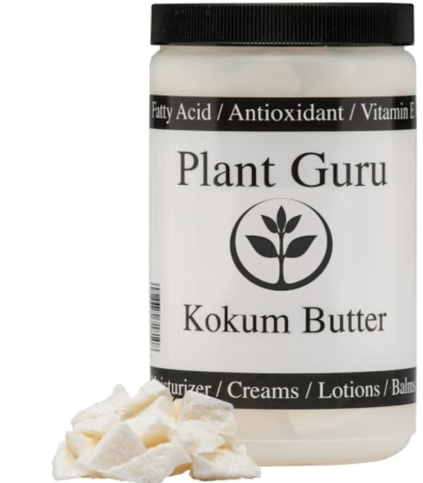 Raw Kokum Butter 16 oz / 1 lb, 100% Pure Natural - Great for Skin, Body and Hair Moisturizer