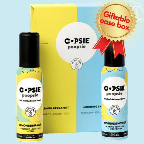 Pre GO Toilet Spray - Discreet & Portable Original Pre-Poo Spray, Assorted Scents, 2oz Gift Set, 2 Pack