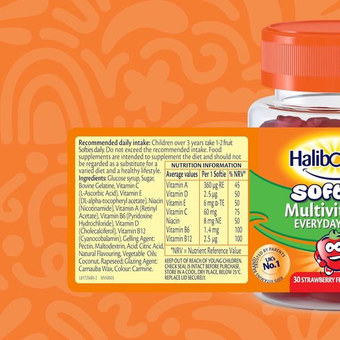 Haliborange 30 Kids Multivitamin Strawberry Softies