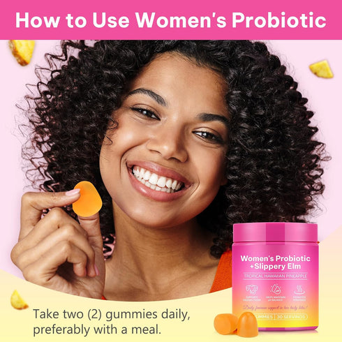 Rulviou 2 Pack Gummies Immune 120 Count Women's Probiotic for Vaginal Health - pH Balance & Support Supplement