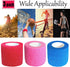 Kuanfine 3 Pack 2 Inches Self Adhesive Bandage Wrap Vet Wrap for Pets, Stretch Self Adherent Tape Cohesive Wrap