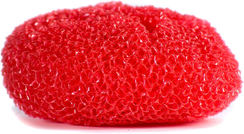 SCRUBIT 18 Round Nylon Dish Scrubber Scouring Pads, 3 Packs of 6 Assorted Colors, Non-Scratch