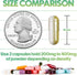 XPRS Nutra Size 2 Empty Capsules - 1000 Clear Vegan Capsules for DIY Vegetable Capsule Filling