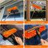 20+ Feet Reach Window Washing Squeegee & Duster with 3-14 ft Extension Pole, Indoor Outdoor Window Cleaning Tool