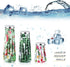 Nuanchu 3 Pieces Reusable Ice Bags for Injuries, Hot Cold Water Bag for Pain Relief (Hawaiian Style)