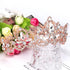 Rose Gold Tiara Wedding Tiaras and Crowns for Women - Rhinestone Queen Tiara for Bridal Party
