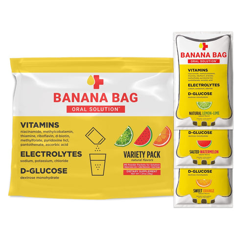 Banana Bag Oral Solution - Pharmacist Recovery Formula, Variety Pack of 6