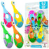 Kids Toothbrush 4 Pack Toddler Soft Bristles Child Sized Brush Heads for Ages 3-10 Multi-Color Set