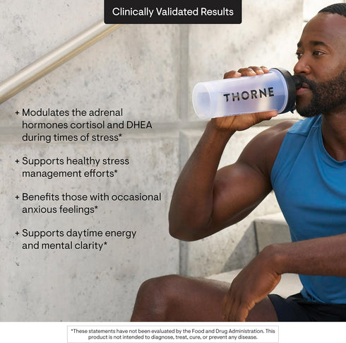Immune 30 THORNE - Ashwagandha - Highly Concentrated Shoden - Calming Stress Support for Women & Men - Supports Daytime