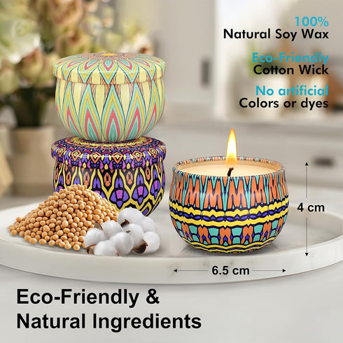 Set,12 Pack 300 Set, Scented Candles Gift Candles for Home Scented, Hour Long Lasting Soy Wax Aromatherapy Candle