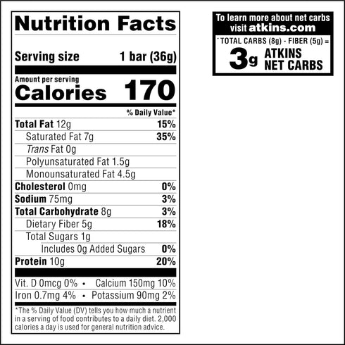 Atkins Chocolate Crème Protein Wafer Crisps - Keto Friendly Dessert, 4g Net Carb, 1g Sugar, 5 Count