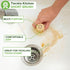 Set 5-Piece Set 2 Tieralia Bamboo Dish Brush Gift Kitchen Cleaning with Bottle Brush, Round Scrub Brush, Palm Brush