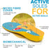Fun Kids Orthotic Shoe Insoles, Pair for Children’s Heel Pain, Flat Feet, Growing Pains, Toddler 5-7, Yellow