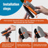 Tub Tile Scrubber Brush with 3 Function Cleaning Pads, 56" Extendable Handle, No Scratch