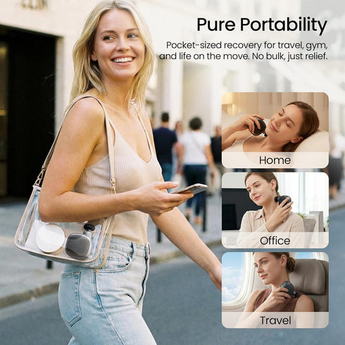 Naplor 4 Pocket Mini Massage Gun, Mothers Day Gifts, Small Portable Massager for Travel | Quiet Handheld Electric