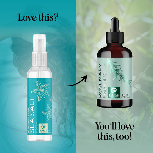 Volumizing Sea Salt Spray for Hair - Texturizing Beach Waves & Curl Activator Spray with Sea Kelp Extract