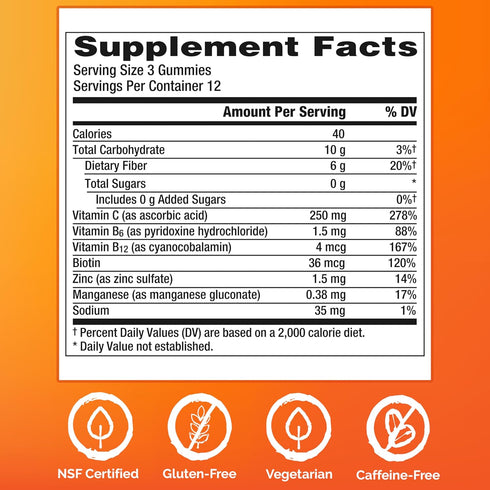 Emergen-C Zero Sugar Immune Support Adult Gummies, 36 Count