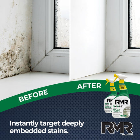 RMR-86 Instant Mold and Mildew Stain Remover Spray | Scrub Free Formula, 2 Pack, 32 oz