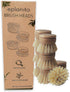 Replacement Brush Heads (Pack of 8) for Bamboo Dish Brush, Sisal Bristle Refills, Agave Cactus Fibres, Kitchen Eco