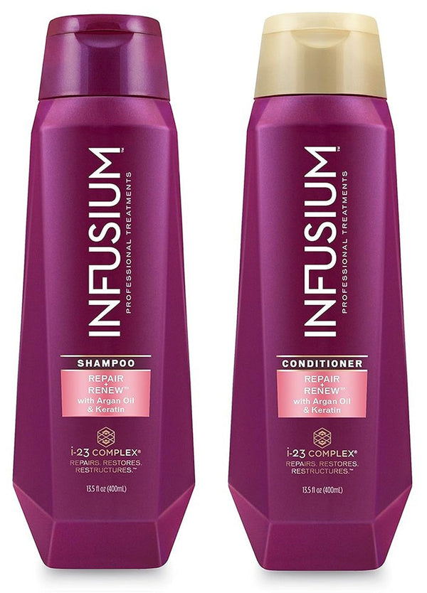 Infusium Professional Treatments Haircare, Repair & Renew Shampoo & Conditioner Set, 13.5 FL OZ Each