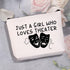 Theater Gifts - Drama Teacher Gift Makeup Bag for Theater Lovers, Travel Zipper Cosmetic Bag