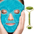 Ice Face Mask + Jade Roller Set - Beauty Roller & Facial Mask Tool for Wrinkles, Fine Lines, Anti Aging