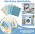 6 Pack Swedish Dishcloths for Kitchen, Reusable Paper Towels, Washable Absorbent Cellulose Sponge Cloths
