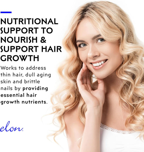 Elon Biotin Gummies - 120 Count Cherry Biotin Chewable Vitamins for Hair, Skin & Nails, Supports Hair Growth