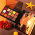UCANBE Orange Eyeshadow Makeup Palette, 15 Colors Vibrant Shimmer Matte Glitter for Fall Cosplay